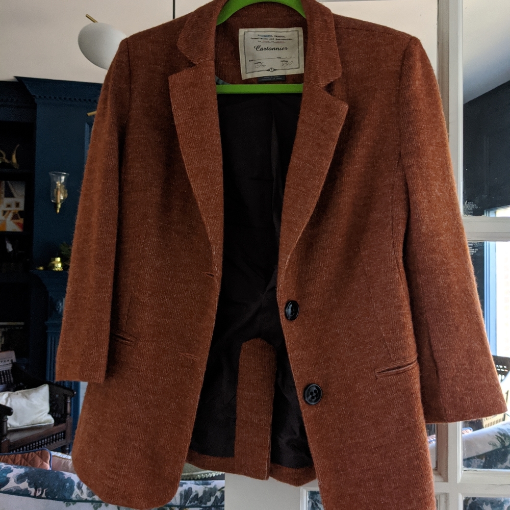 Anthropologie Cartonnier Rust Blazer